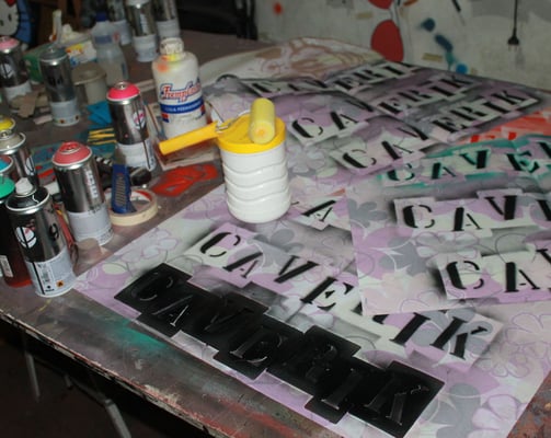 Obra de Arte Urbana em Tinta Acrílica e Spray