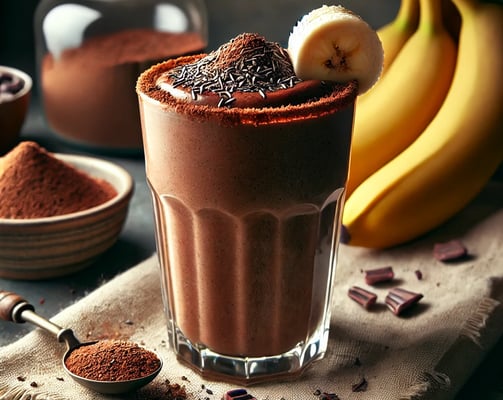 Frullato-post-allenamento-cioccolato-banana-png