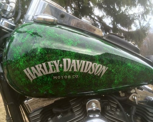 Harley Davidson Dyna With custom paint done by Owner ProPolish Motorcycle Detailing Norfolk County