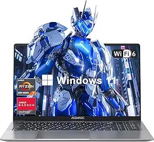 ACEMAGIC Laptop Computer AMD Ryzen 7 5700U Gaming Laptop 16GB DDR4 512GB M.2 2280 NVMe SSD Windows Laptop Office Laptops Home