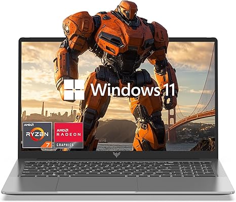 ACEMAGIC Gaming Laptop AMD Ryzen 7 5825U Laptop 16GB DDR4 (2 * 8GB, Dual Channel) 512GB M.2 2280 NVMe SSD Windows Laptop 16.1