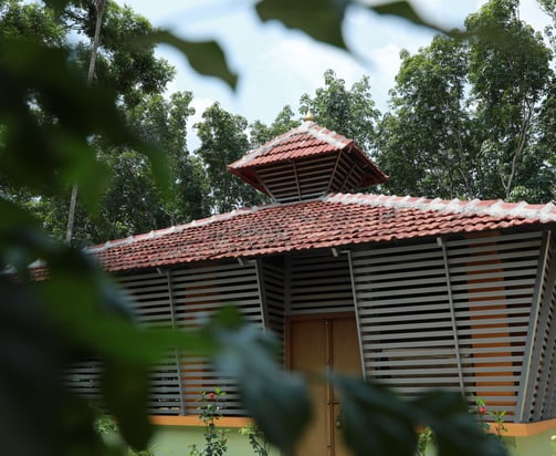 image of thapobhoomi , a yoga centre in the kerala 