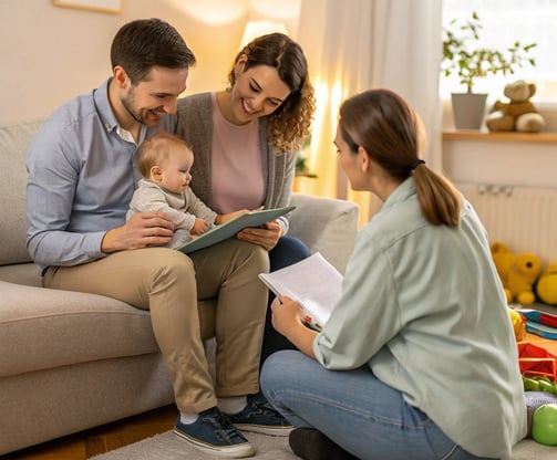 conseils à des parents avec un bébé