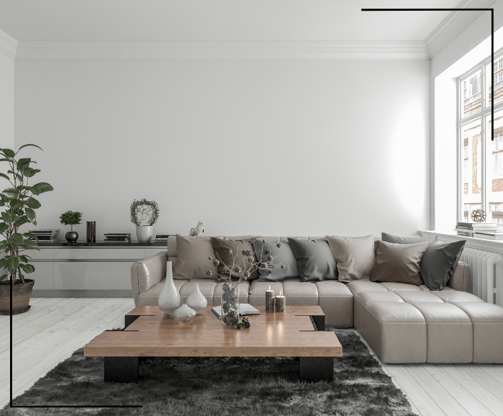 Monochromatic Theme Living room