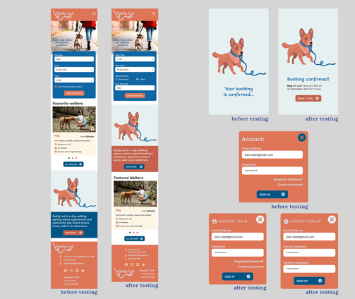 Easily Led design iterations