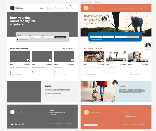 Easily Led wireframe