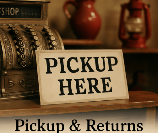 a sign that says pick up a pick up a pick up
