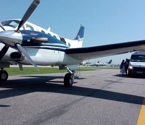 frota de avião para atender os pacientes
