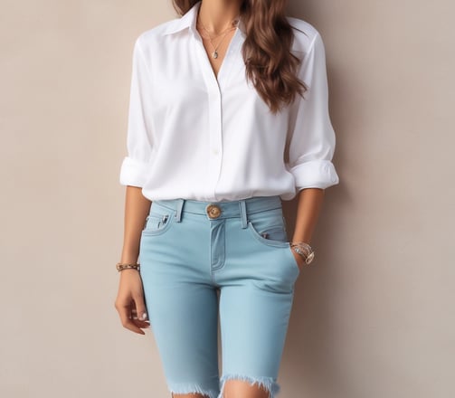 A collection of stylish accessories including a large handbag with a branded pattern, a pair of high-heeled shoes in a dark brown color, a floral scarf with vibrant colors, and a matching light pink clutch wallet. The background features a gradient of warm tones creating a fashionable and elegant display.