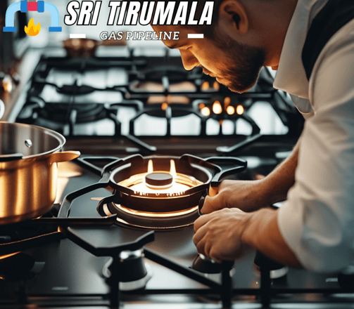 Gas Pipeline intallation in kitchen