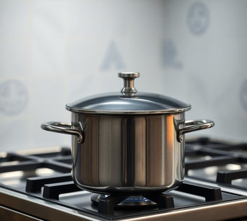 a pot on a stove top