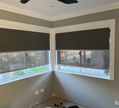 Day and night roller blinds example