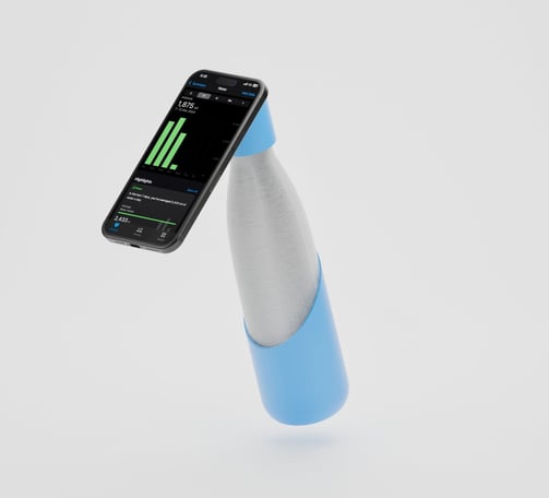 liquisip bottle with smartphone connectivity