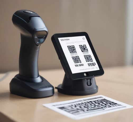 A receipt from Richiamo Coffee is placed on a wooden table. The receipt includes several items such as an ice caffe latte and various deserts. Beside the receipt is a wireless pager with the number 03 displayed and a small red light indicating it's active.