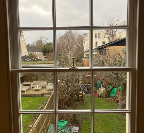 sash window restoration, new double glazed sash, draught proofing, retrofitting