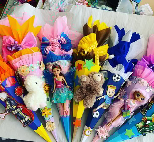 a bunch of toys and toys on a table