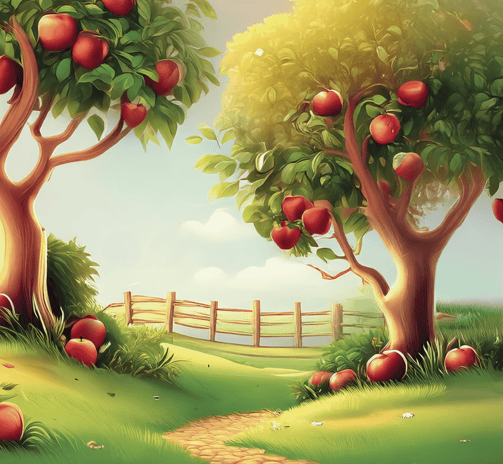 An apple orchard