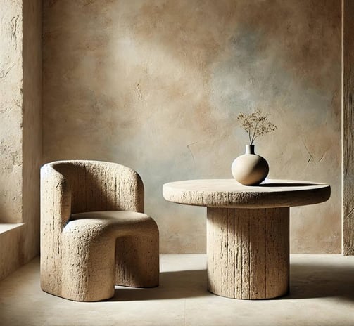 Wabi Sabi Paper Mache Interior Desin