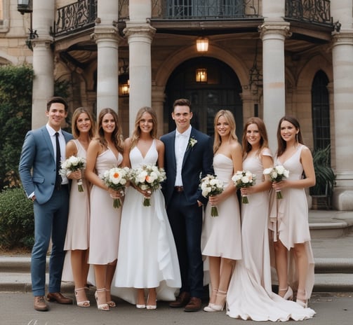 A vintage photo booth with a sign that reads 'Photoautomat', featuring a wooden exterior and red interior. The booth is positioned outdoors with trees and a building in the background. Posters and graffiti are visible on the adjacent wall.
