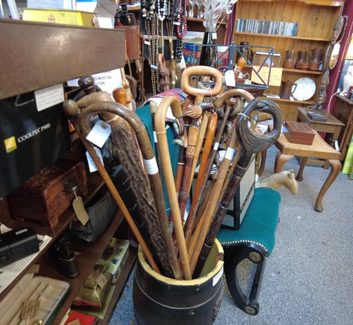 antiques, walking sticks, curios @jkfarm.co.uk