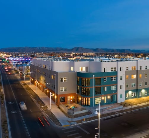 Outside view of PAH! Hiland Plaza Apartments
