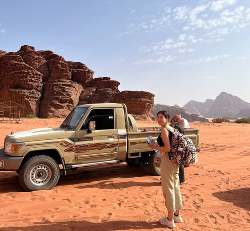 The Traveling Backpack - Desierto de Wadi Rum