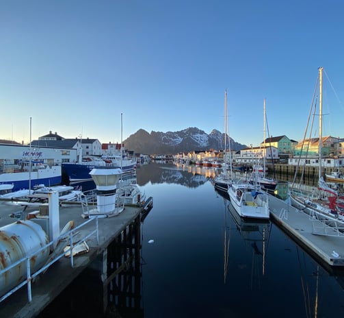 port de pêche norvégien aux lofoten