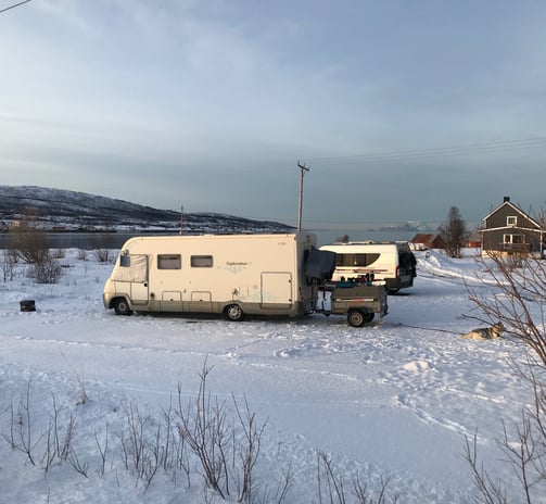 Camping car a Lyngen Alps et ski