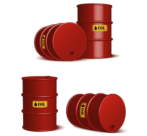 Red Oil barrels