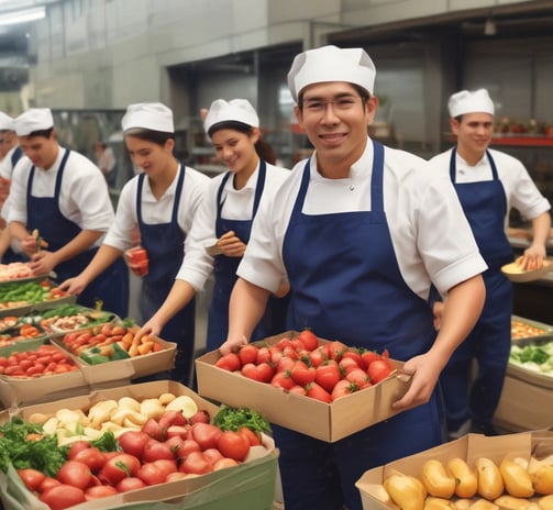 Saga Food Factory Workers