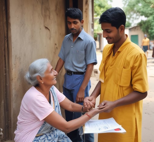 A control room with multiple large monitors displaying various data and maps. The environment has a modern and high-tech feel, with dim lighting creating a focused atmosphere. The screens are surrounded by numerous buttons and switches.