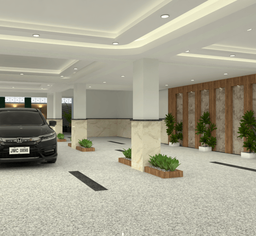 stilt parking design by niyanta gupta in delhi