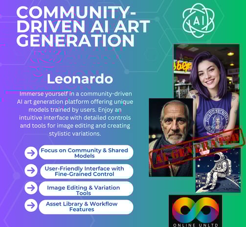 Leonardo AI image creation tool