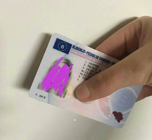 permis de conduire belge, authentic Belgian driving license