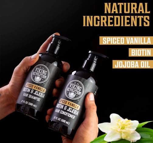 Shampoo and conditioner for men viking revolution