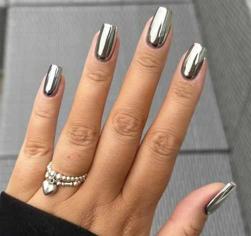 Uñas cromadas