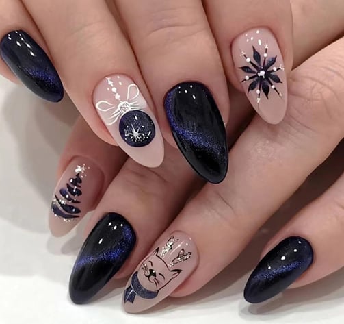 Uñas en tonos oscuros