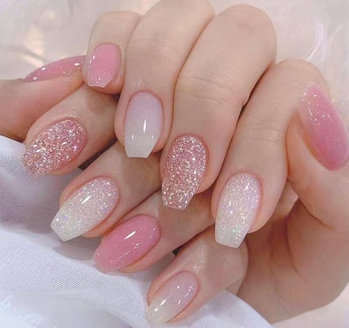 Uñas con glitter