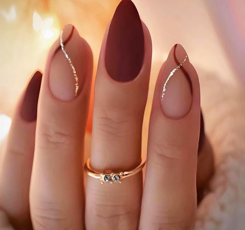 Uñas con acabado mate