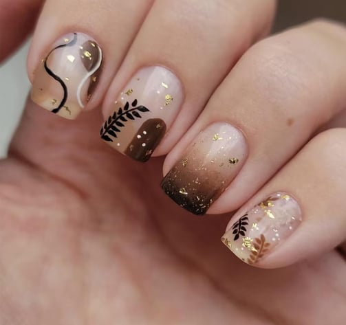 Uñas inspiradas en la naturaleza