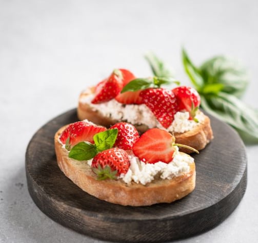 Strawberry Basil Bruschetta