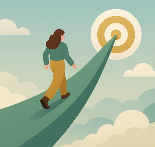 Visual metaphor for career coaching, job search help, and resume editing