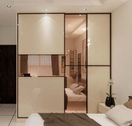 Luxurious Wardrobe with in built LED lighting