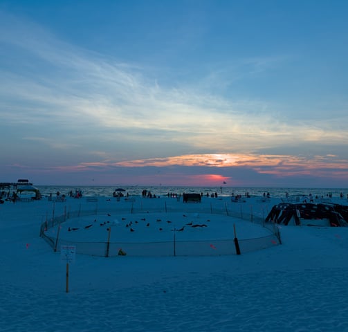 Clearwater Beach Sunset Colors, Florida