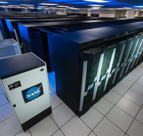 A photo of the NASA Supercomputers