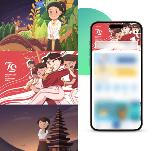 mockup assets illustration for application
