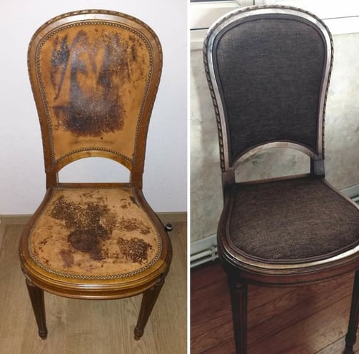 Claire Poirier - Restauration chaises