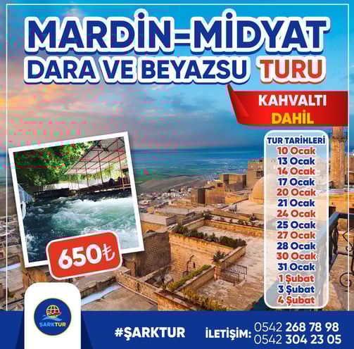 Mardin Midyat Dara Ve Beyazsu Turu