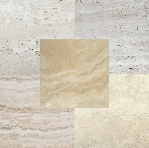 White Travertine Slabs