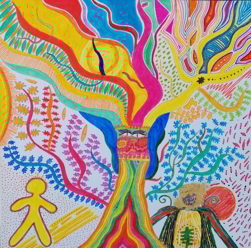 The Yellow Man by Elkolor aka Raphaël Pathé